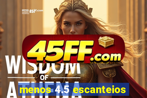menos 4.5 escanteios